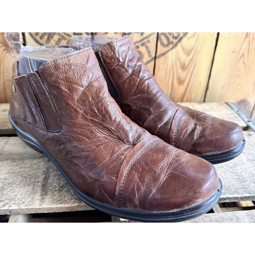 Romika Chelsea BOHO Distressed  Shoes Women's EU 39 US 8.5 Brown Leather German